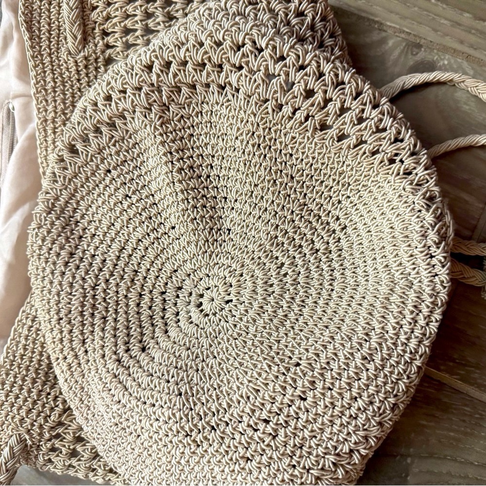 URBAN OUTFITTERS Ecote Moria Crochet Backpack in beige o/s - Picture 7 of 13